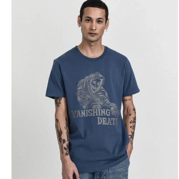 One Teaspoon MENS NWT Vanishing Death Artist Tee BLACK MEDIUM - Picture 4 of 6